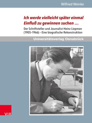 cover image of Ich werde vielleicht später einmal Einfluß zu gewinnen suchen ...